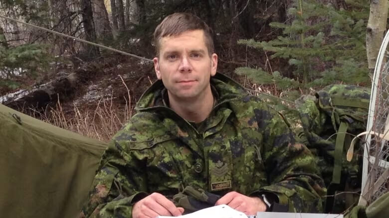 Jonathan Lodge has been serving as a reservist for the Canadian military since 1998. This photo was taken during a training exercise in 2014.